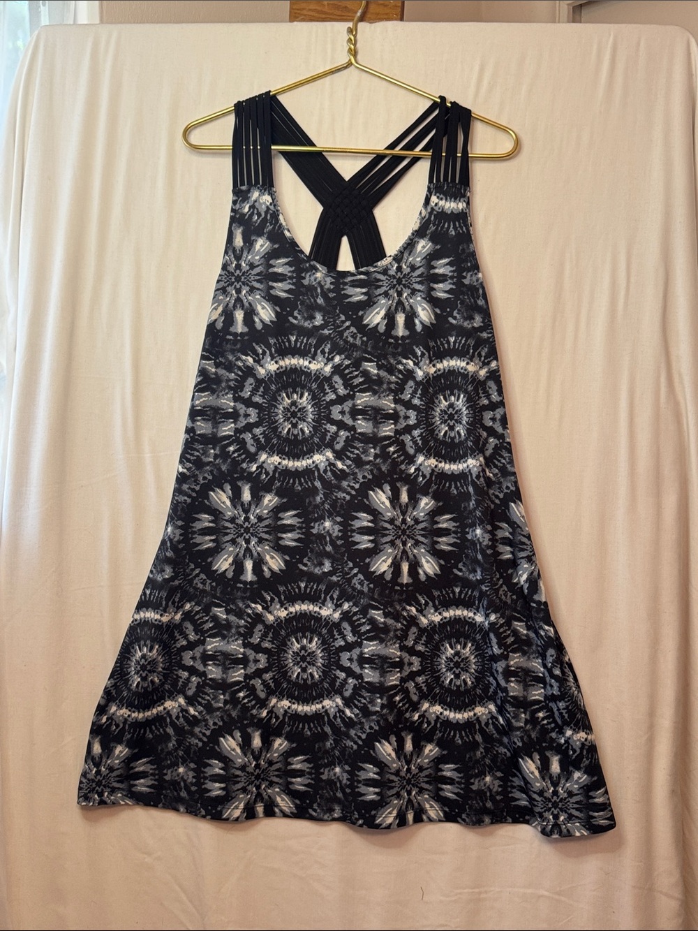 Tie-Dye Strappy Back Swim cover dress